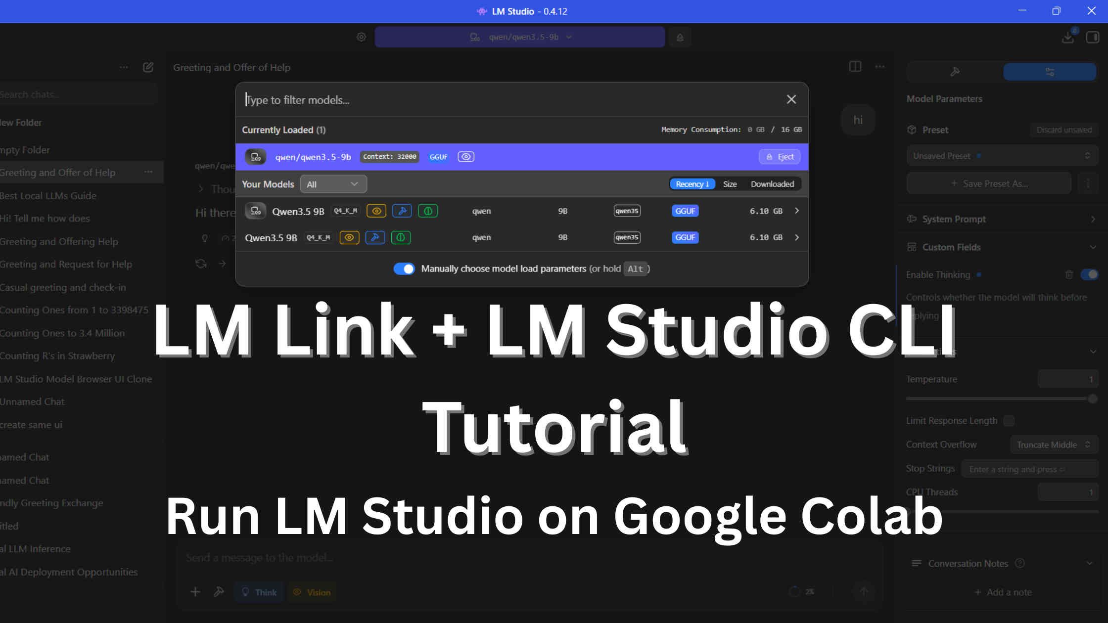 Feature image for LM Link Guide: Connect LM Studio Desktop to Google Colab's CLI